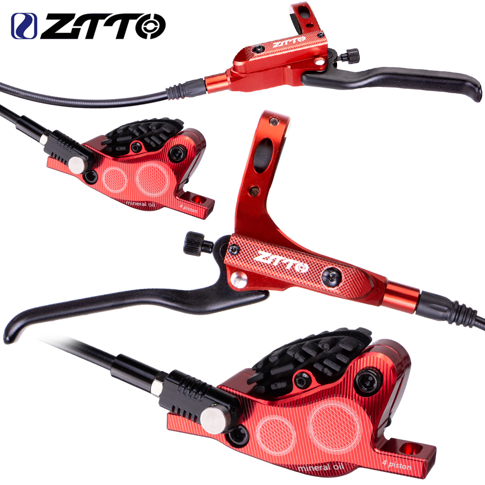 Ztto Mtb 4 Zuiger Fiets Hydraulische Schijfrem M840 Met Cooling Pads Olie Druk Racefiets Rotor Remklauwen Is Pm mount