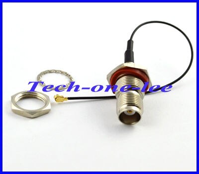 10 stks/partij TNC vrouwelijke schot o-ring ufl/IPX vrouwelijke Connector Adapter Pigtail Kabel Verlengsnoer 1.13 15 cm
