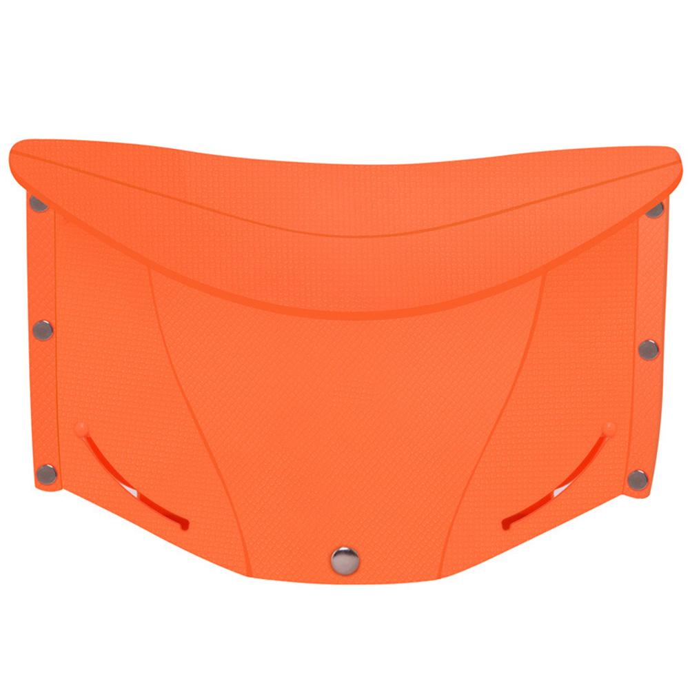 Folding Stool Multifunctional Portable Basket Heavy-duty Plastic Chair for Indoor and Outdoor Activities Use: Orange