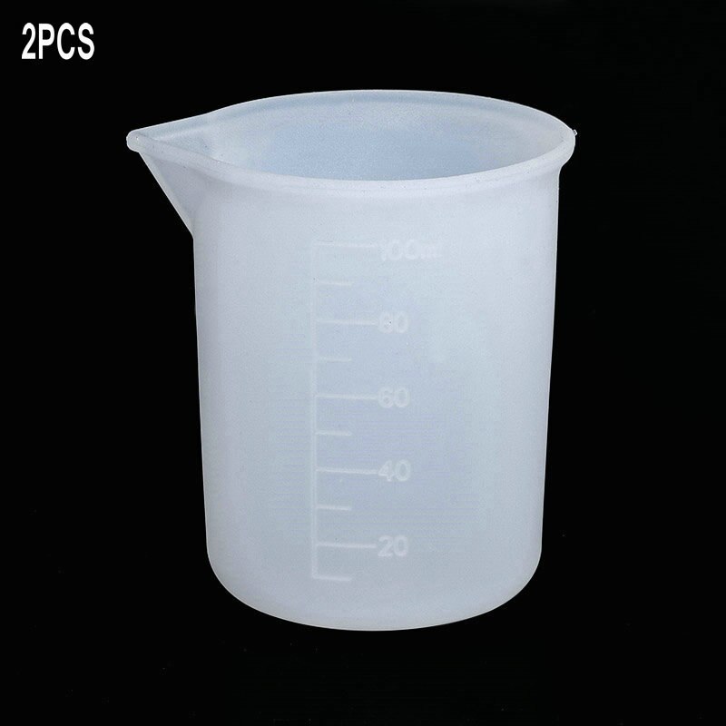 Epoxy Resin Jewelry making tools Silicone Workbenches Plastic beaker UV flashlight sticks Disposable Cup Handmade Craft Supplies: Silicone beaker-2pcs