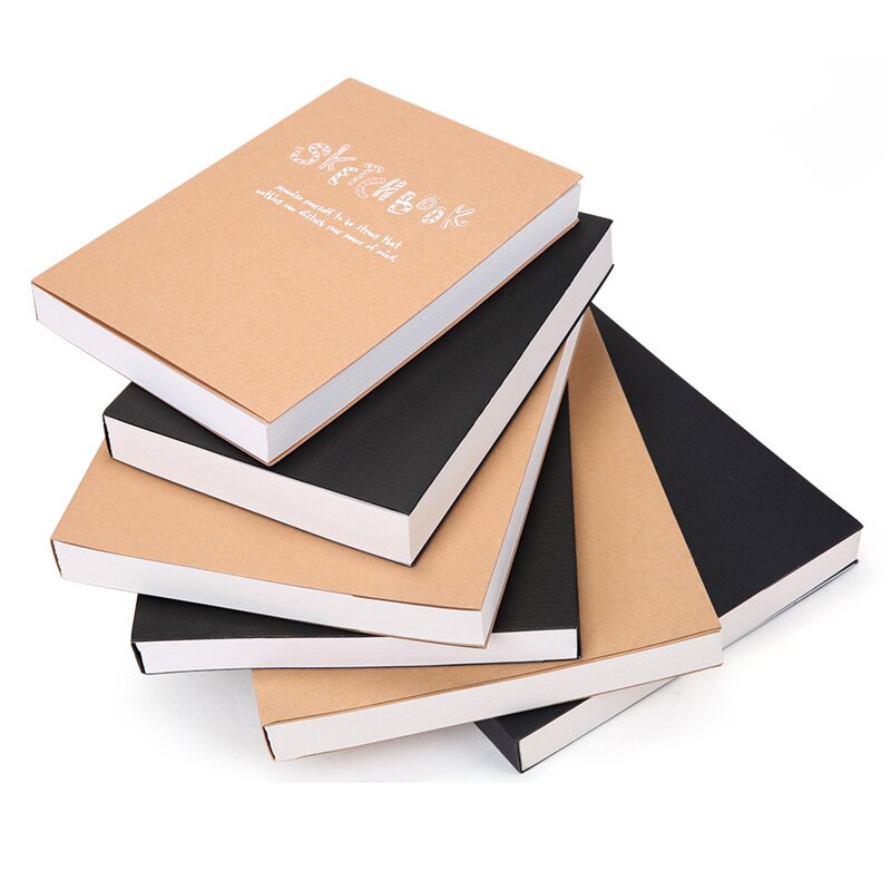 A5 B5 16K Blank Kraft Paper Sketchbook Student Painting Book Art Painting Paper Teacher Office Student Stationery