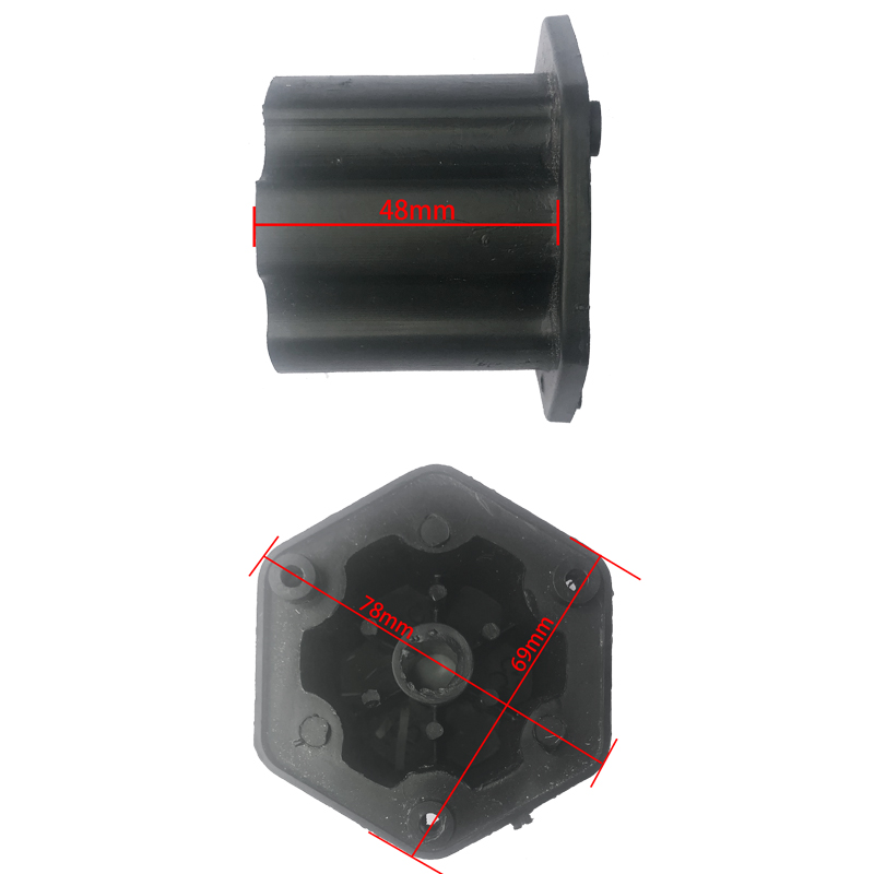 Kinderen elektrische auto motor versnellingsbak band adapter verbinding clip, rit op speelgoed auto versnellingsbak koppeling motorfietsen wiel clip koppeling: Bruin