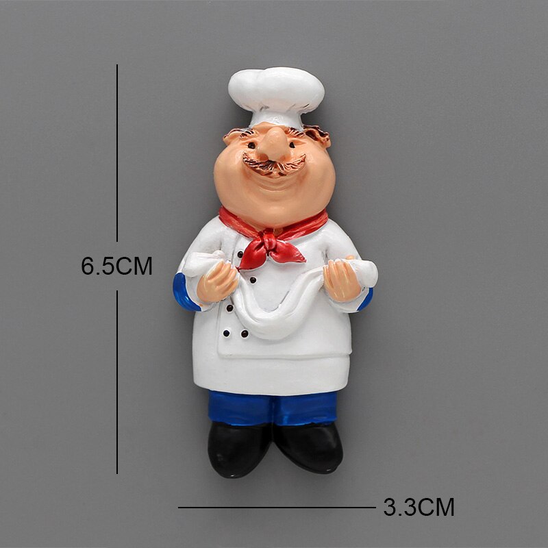 Cartoon Brood Chef Koelkast Magne 3d Koelkast Magneten Cartoon Karakter Koelkast Stickers Home Decoratie: B