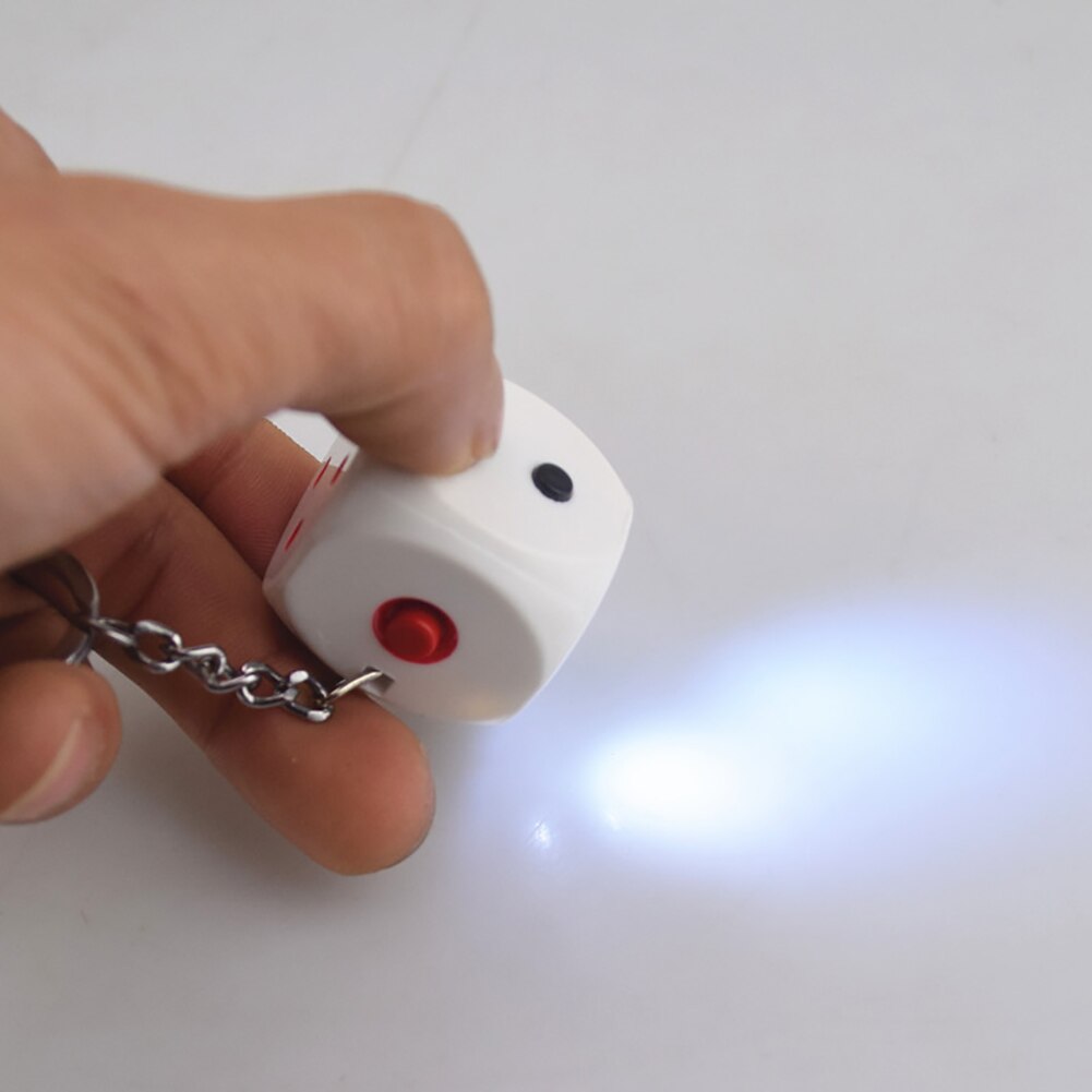 Divertente Scossa Elettrica Innocua Dadi di Halloween Del Partito scherzo Portachiavi trucco di Burla Del Giocattolo