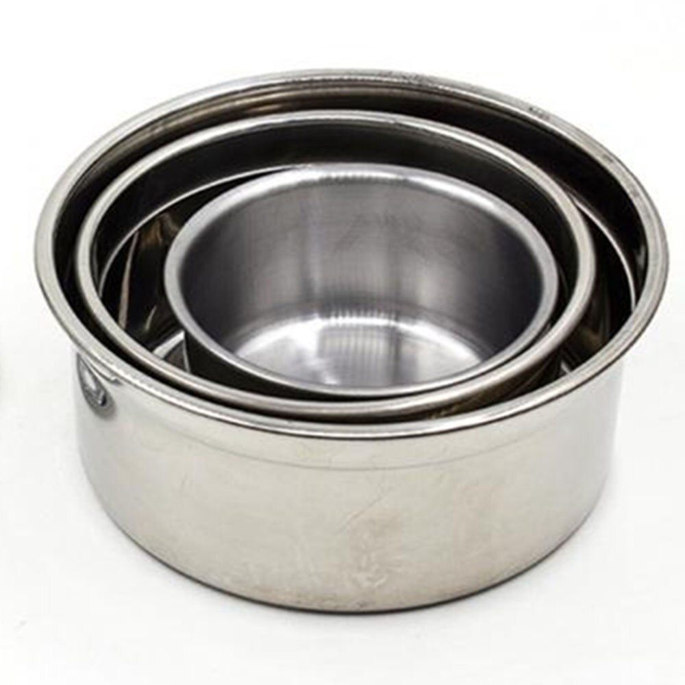 Stainless Steel Bird Feeder Bowl Hanging Cup Pet Bowl Container for Cage Supplies