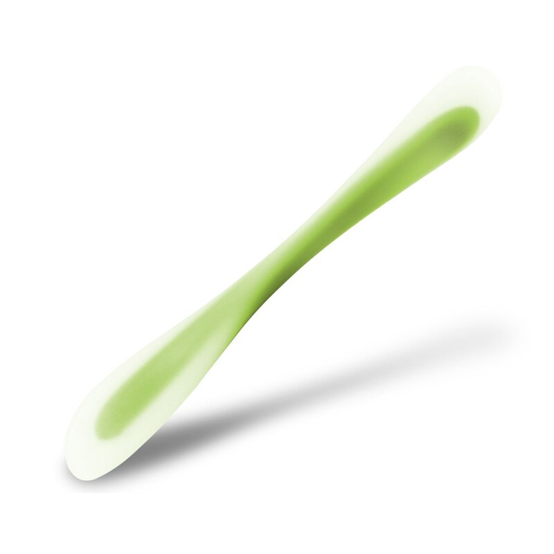 Bakken Spatel Voor Broodjes Dubbele Siliconen Spatel Cookie Pastry Schraper Taart Spatel Gebak Keukengerei: green
