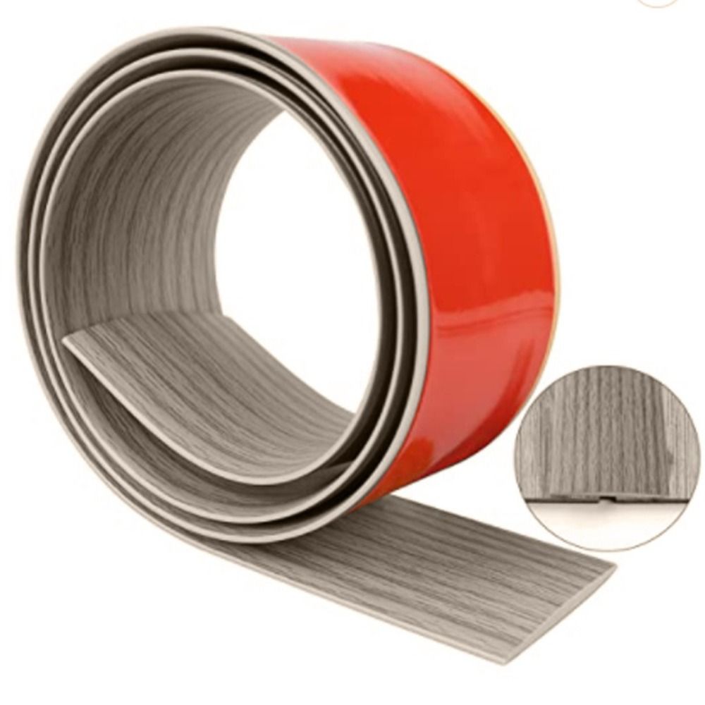 Self Adhesive Carpet To Tile Edging Trim Strip Cuttable Threshold Cover Doorway Divider Strip Wear-resistant Flat Button Strip: Gold