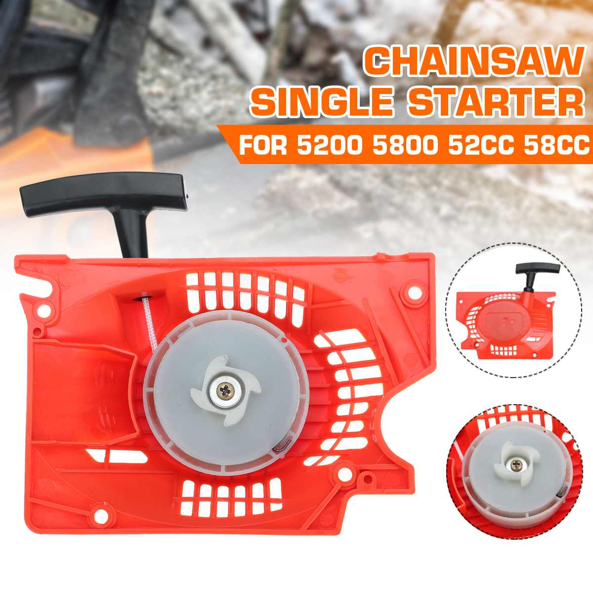 1pc motorsåg startar passform stihl motorsåg reservdelar dragstart för 5200 5800 52cc 58cc