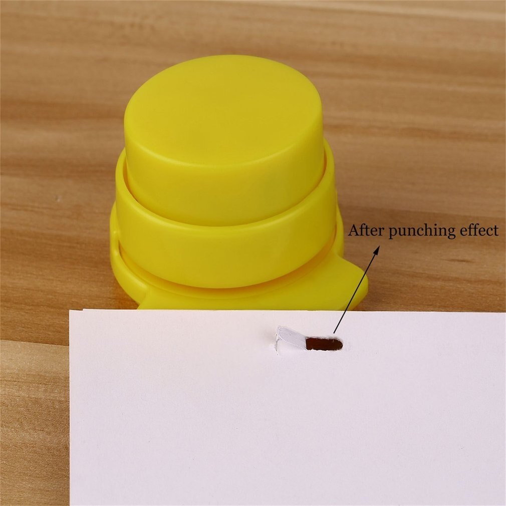 Staple Free Stapler Mini Stapleless Stapler Paper Binding Binder Paperclip Punching Office School Stationery Piece