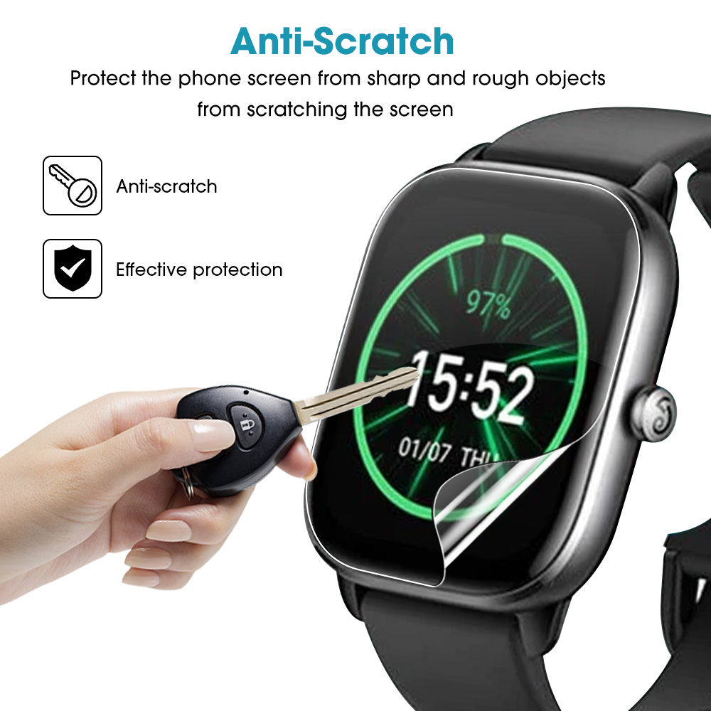 For Amazfit GTS 4 Mini GTS4 Soft Screen Protector HD Anti-scratch Hydrogel Film For Huami Amazfit GTS 4 / 4Mini Accessories
