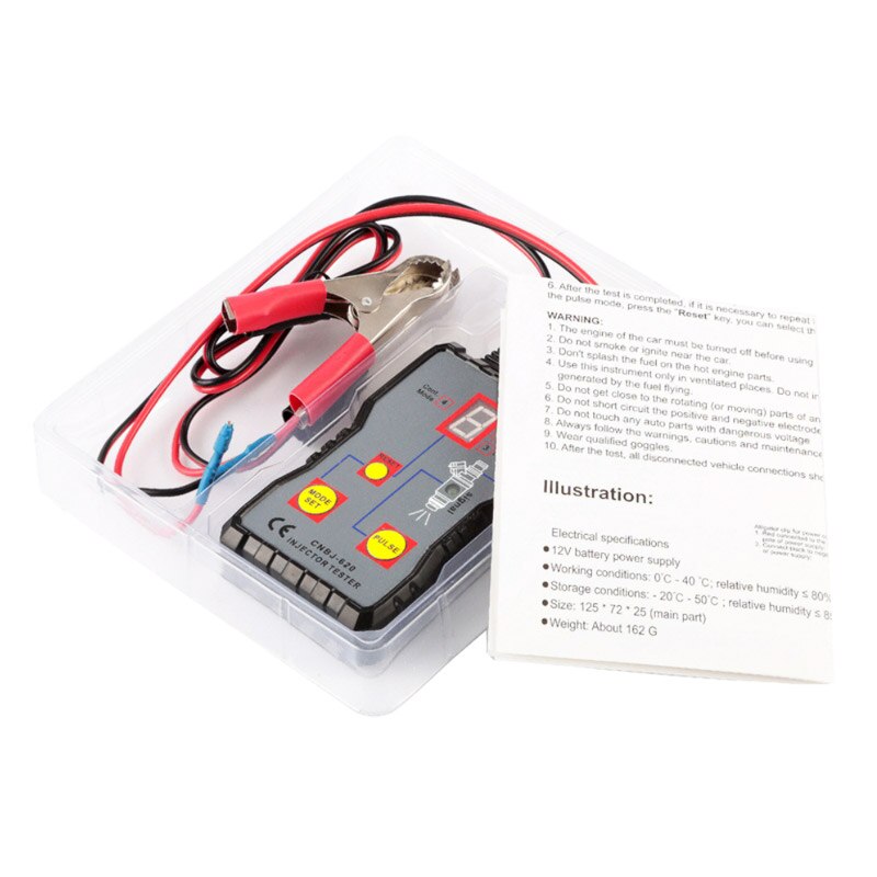 Automotive Injector Tester 12V 4 Pulse Modi Handheld Auto Voertuig Fuel Pressure System Diagnostic Tool