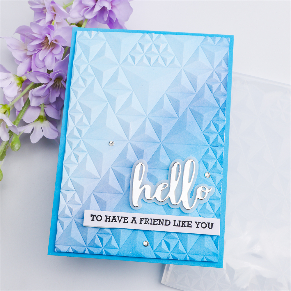 Plantillas de patrones de fondo de carpeta en relieve 3D de tulipanes y flores para hacer tarjetas de álbum de recortes DIY