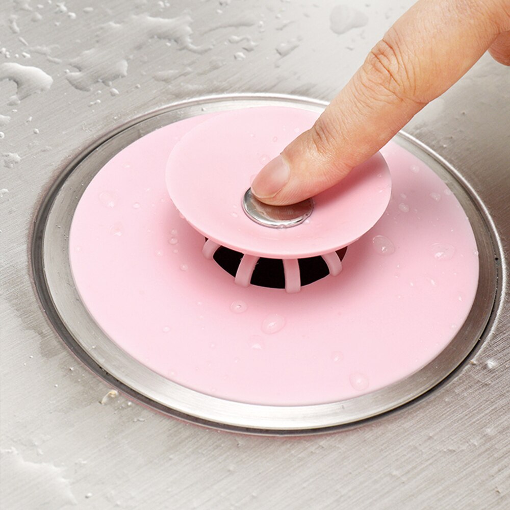 2 Stuks Silicone Druk Type Zwembad Plug Afvoerputje Plug Water Keuken Filter Badkamer Deodorant Stop Netto Universeel Type
