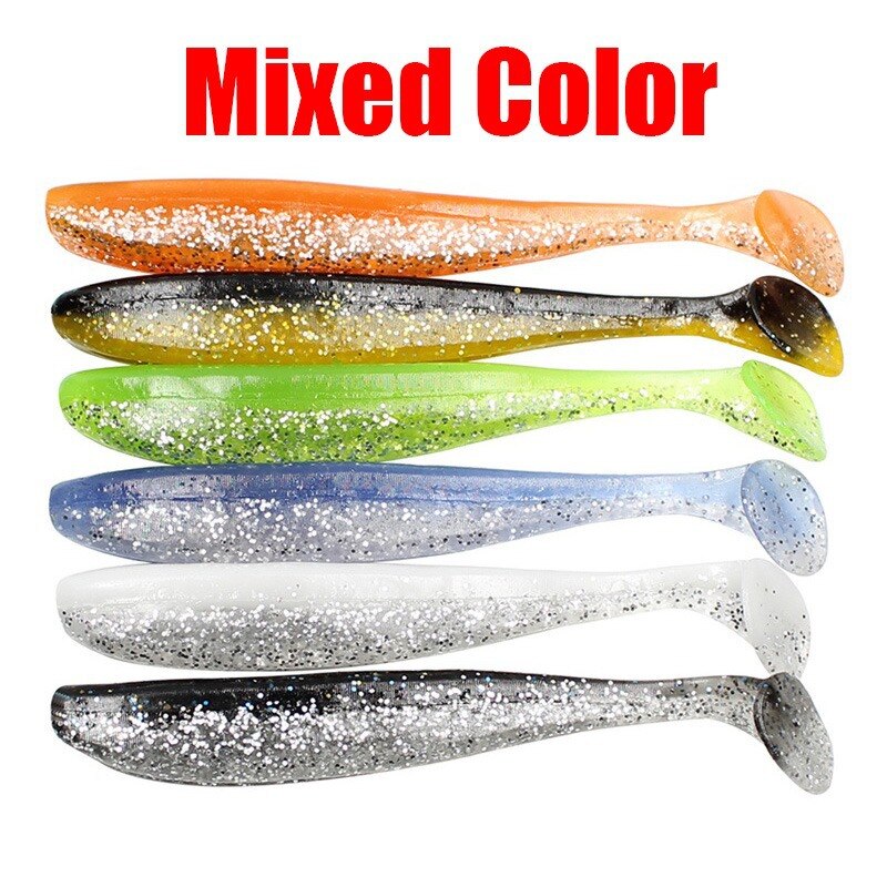 Iscas de pesca de carpa artificiais 9 peças, iscas wobbler fácil, isca de pesca de silicone, para carpa, iscas que enfrentam cm 3.5g: 6PCS - Mixed Color
