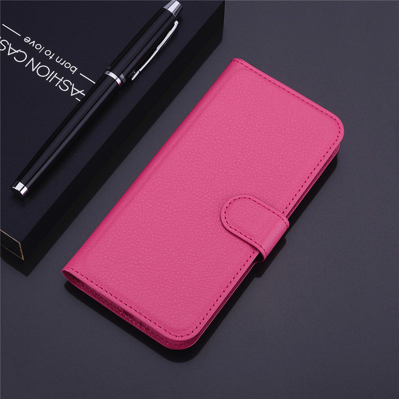 Flip Leather Wallet Phone Case For Samsung Galaxy S4 Mini S 4 GT I9500 I9190 I9505 GT-I9500 GT-I9505 I9192 GT-I9190 S4Mini Case: For Samsung S4 / Rose Red