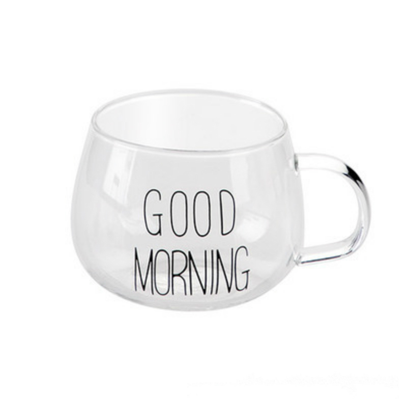 Dejlige glas morgenmad par kopper cappuccino latte kaffe te mælk yoghurt krus god morgen glas rejse kopper