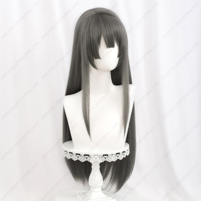 Anime Mai Sakurajima Cosplay Wig 90cm Long Straight Grey Wigs Heat Resistant Synthetic Hair