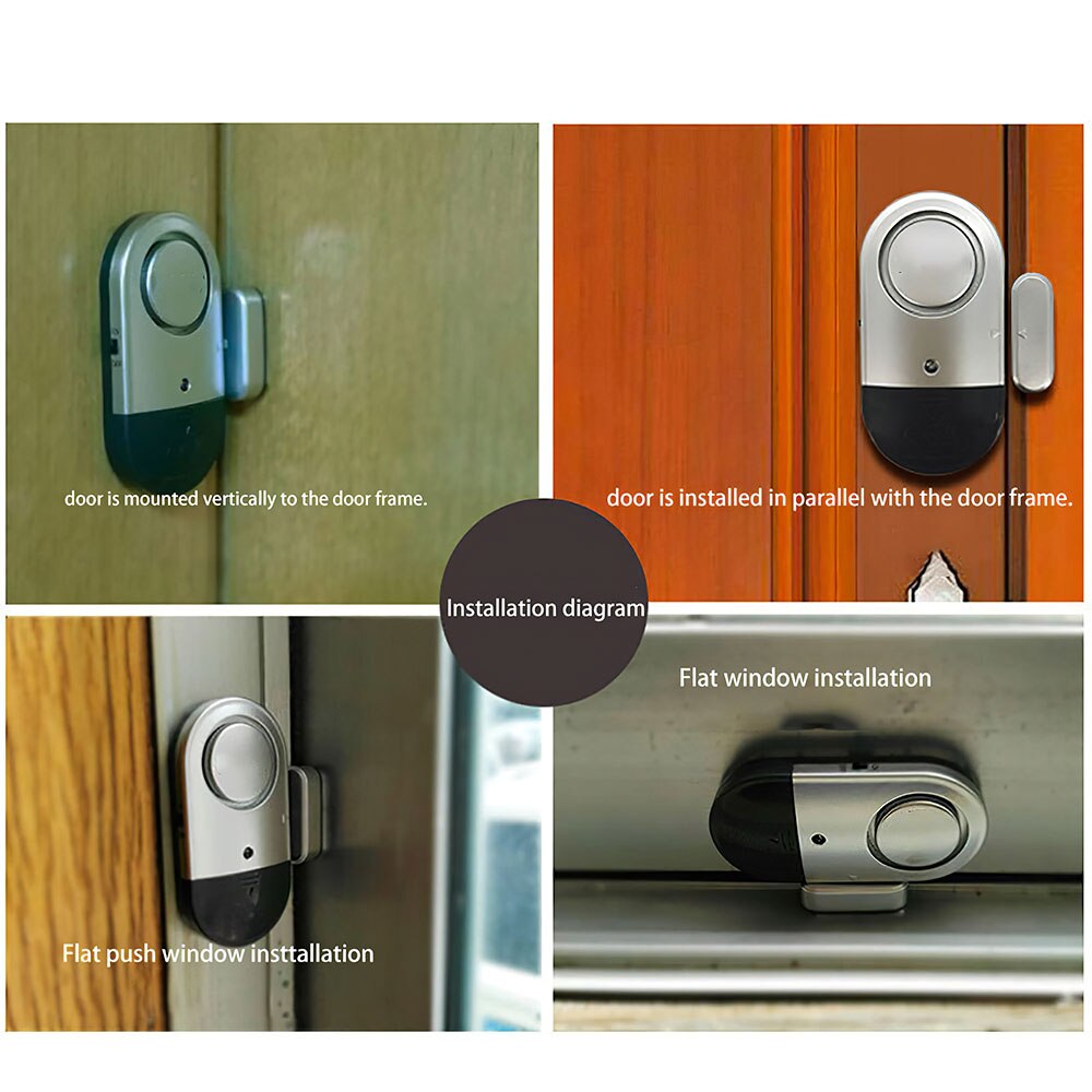 120 Decibels Alarm Home Safety Alarm System Home Door Window Entry Burglar Alarm Security Alarm Entry Burglar
