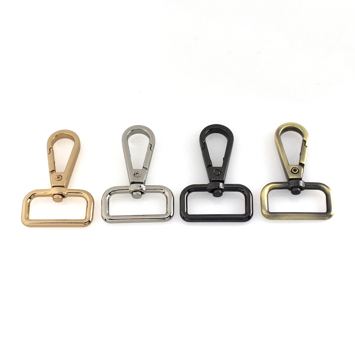 1pcs Metal Snap Hook Swivel Eye Trigger Clip Clasp for Leather Craft Bag Strap Belt Webbing 5/8" 6/8" 1" Three Size More Color