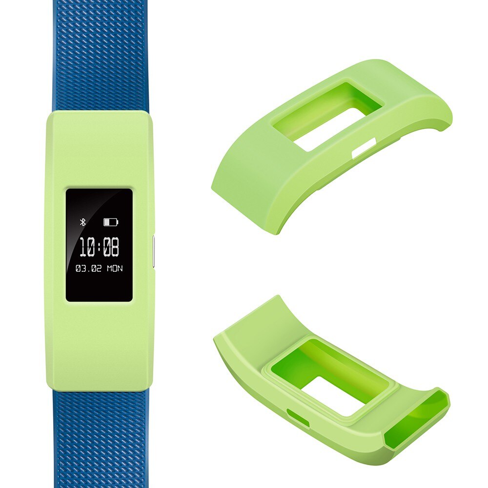 Eieuuk myk silikonhylse fitness band deksel beskyttelsesdeksel tilbehør for fitbit charge 2 smartwatch: Kalk
