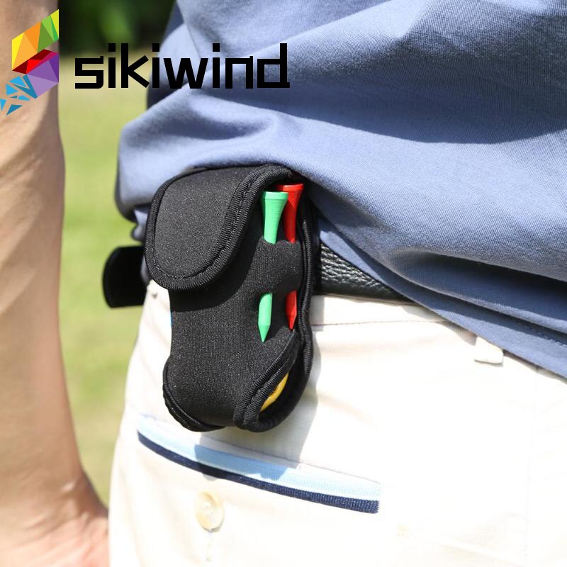 Super Elastische Mini Draagbare Golfbal Houder Kleine Tas SBR Neopreen Taille Verpakking Opslag Tool Aid Golf Accessoires Z70