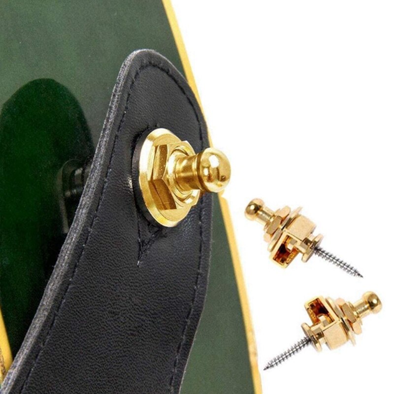 -4PCS Guitar Strap Locks and Buttons Quick Release Security Straplocks for Electric Acoustic Guitar Replacement