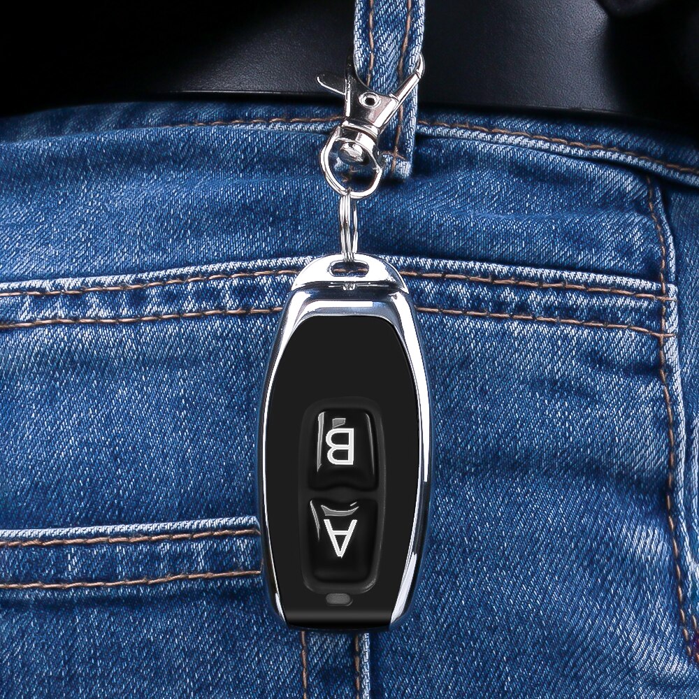 433.92 mhz duplikator kopi fjernbetjening ab trådløs rf elektrisk port garage 433 mhz led lys fjernbetjening nøgle kloning