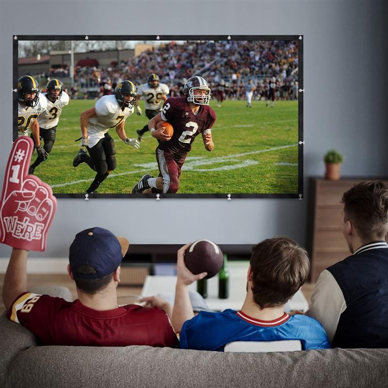 HOMEMAXS 120 Inch 16:9 Projector Screen Indoor Outdoor Portable Movie Projection Screen For Home Cinema