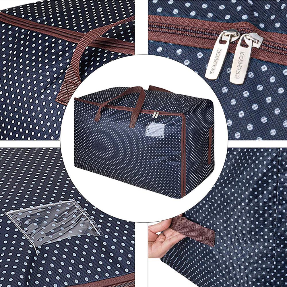 100L/72L Opbergtas, Opvouwbare Grote Capaciteit Kleding Opbergtas Voor Dekbedden Dekens Beddengoed Dekbedden Kleding Truien, 1Pcs