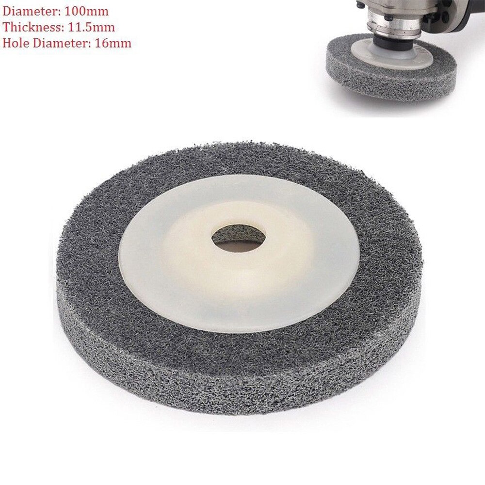 4 '' 100mm nylonfiber polerende pudseskive til vinkelsliber stor varmeafledningseffekt