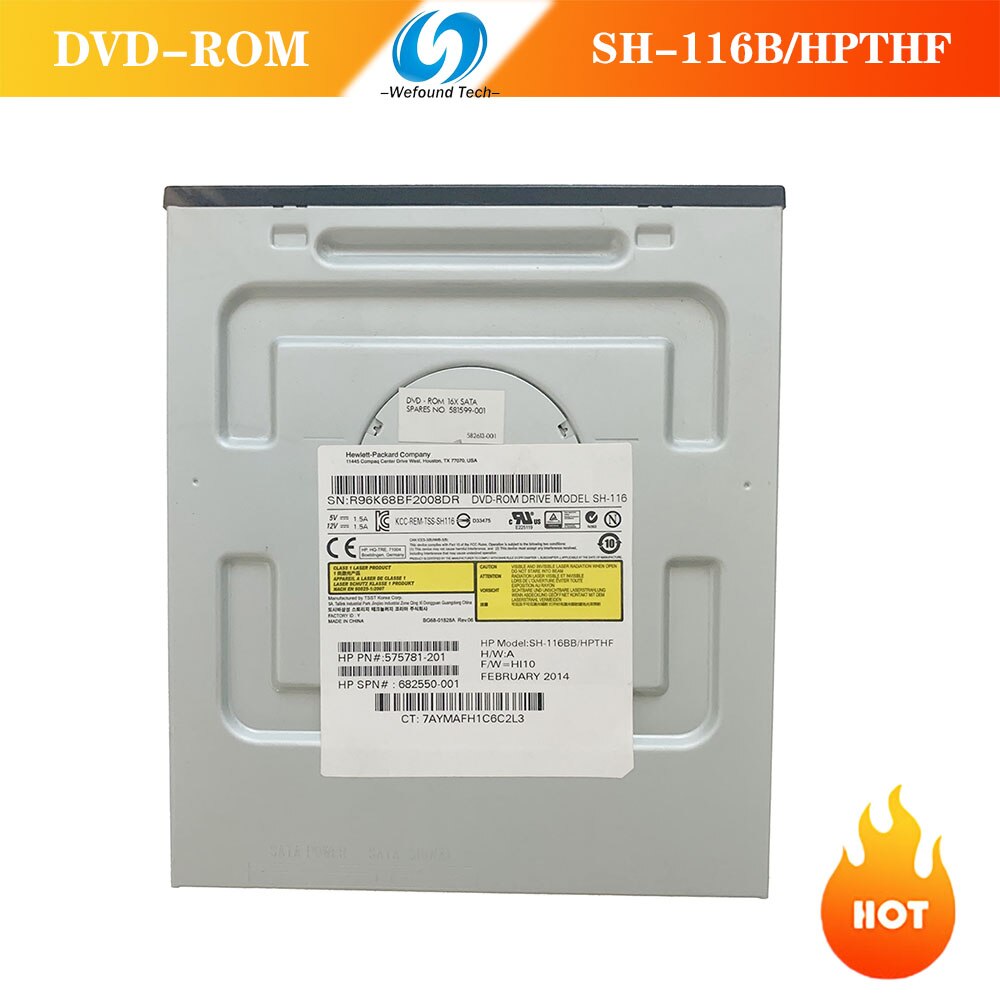 For Workstations DVD Drive Z220/Z420/Z620 SH-116BB/HPTHF 575781-201 682550-001