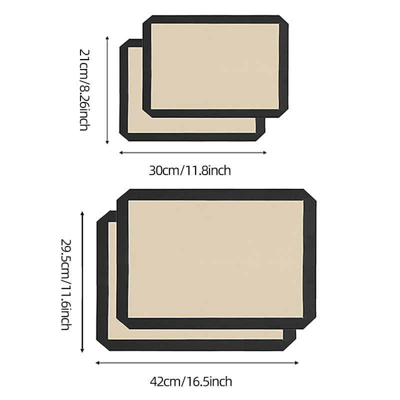 1PCS 42x29.5cm Silicone Macaron Baking Mat Non Stick Silicon Liner Bake Pans And Rolling For Macaroon Pastry Cookie Cake Making