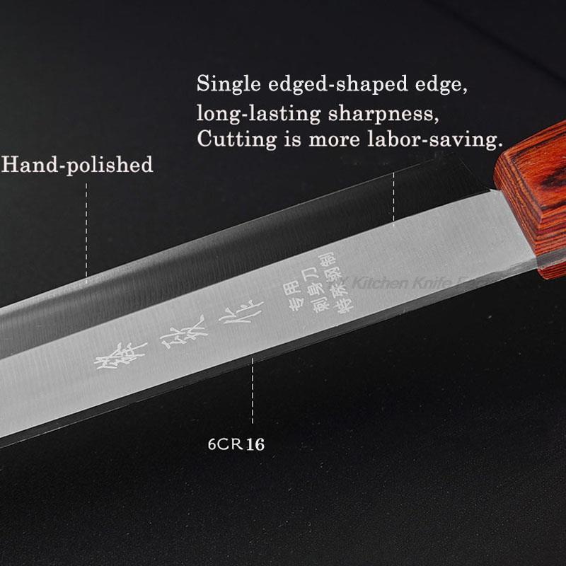 Pro Japanese Sashimi Knife 9.5/11/12 Inch Chef Knife Fish Slicing Sushi Filleting Cleaver Kitchen Knives Kitchen Accessories
