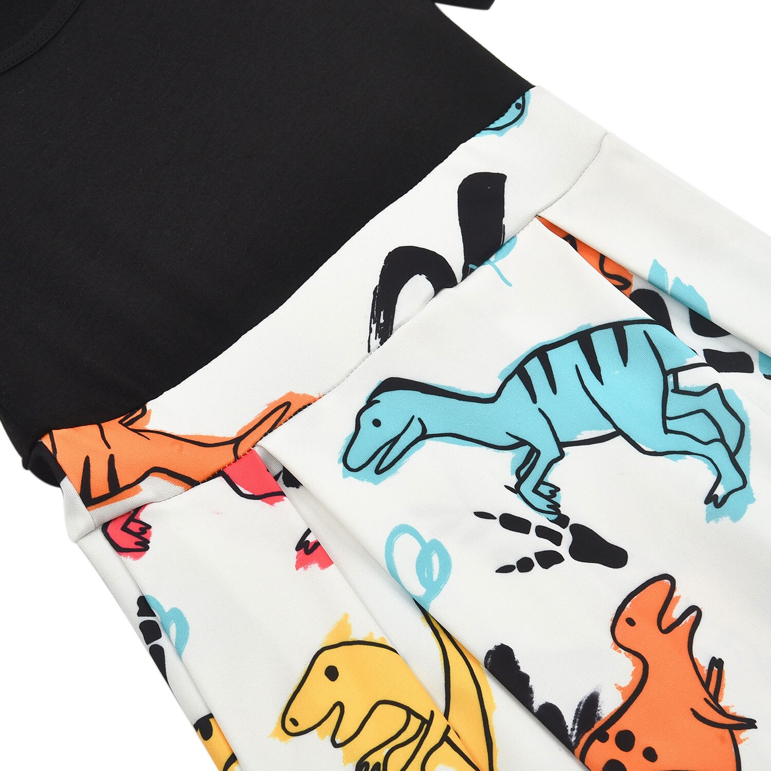 Mother and Daughter Clothes Parent-child Dress Family Matching Animals Print Outfit Kids Girl