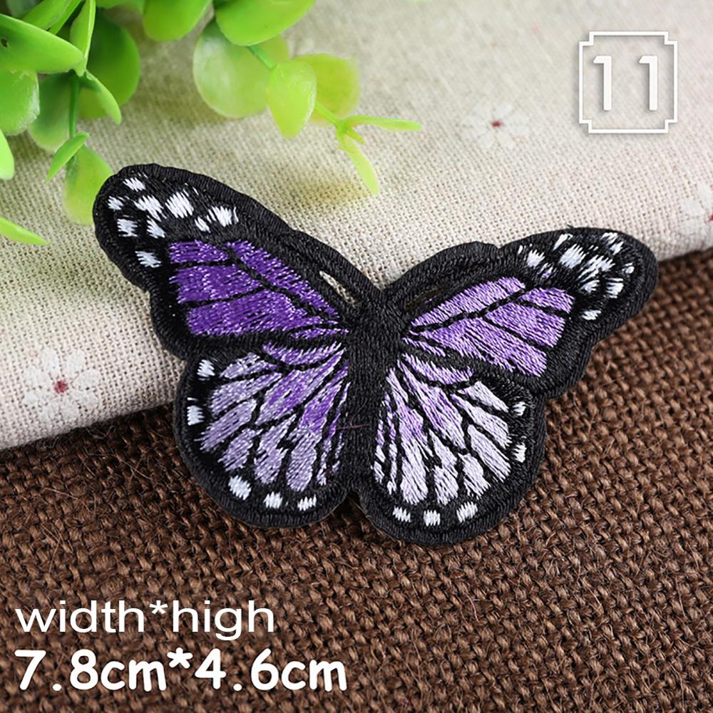 DIY Nadel Kunst Handwerk Kleidung Patches Kleidung Multicolor Schmetterling Stickerei Patch Appliques Abzeichen Aufkleber Für Kleidung: K