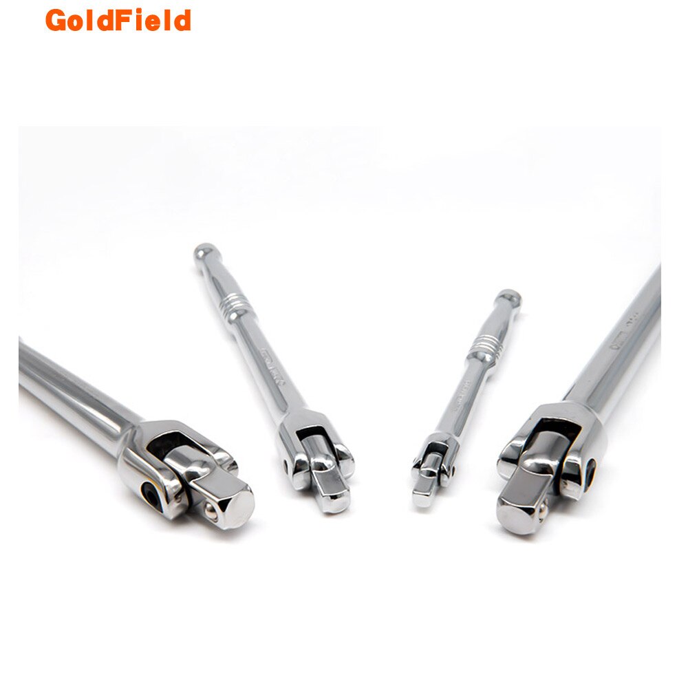 1pcs 1/4 1/2 Breaker Bar Socket Drive Handle 180 Degree Flex Head Socket Wrench Bar Hand Tool toolking