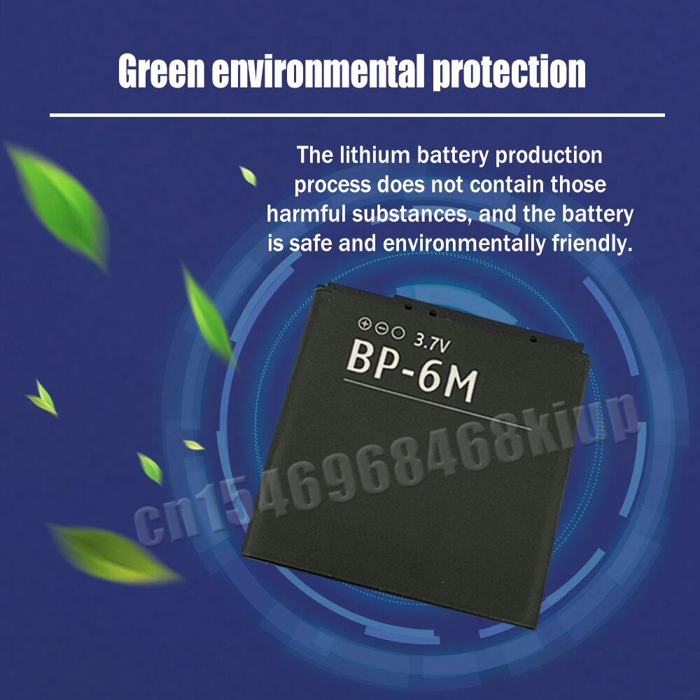 Batería de litio de repuesto para móvil, pila de 1070mAh, BP-6M, BP, 6M, BP6M, para Nokia 6233, 6280, 6288, 9300, N73, N93, 3250, 6290, 1-20 Uds.