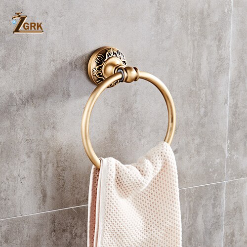 Zgrk space aluminium badeværelsesserie antik børstet håndklædering toiletpapirholder kopholder morgenkåbekrog badeværelse hardware: Gjl 06f