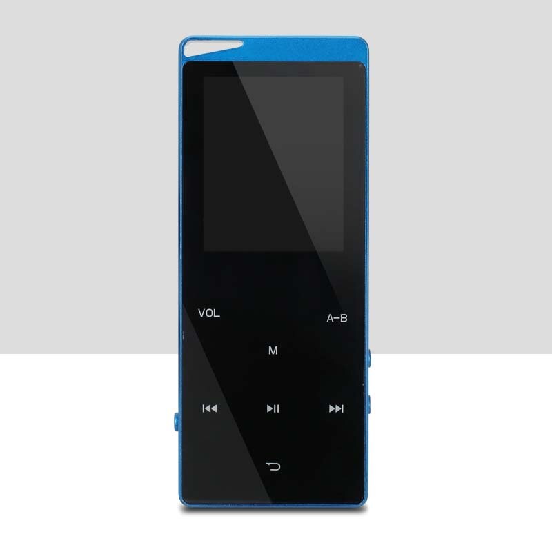 Nuovo MP4 player con bluetooth mp3 mp4 di musica lossless lettore portatile mp4 media sottile tasti a sfioramento da 2.4 pollici radio fm video Hifi 16 GB: Blu / 16GB