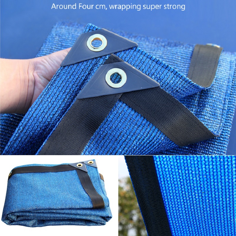 Customer Size Thicken Blue Black Sunshade Net Distinguished Garden Courtyard View Shading Net Outdoor Swimming Pond Tent