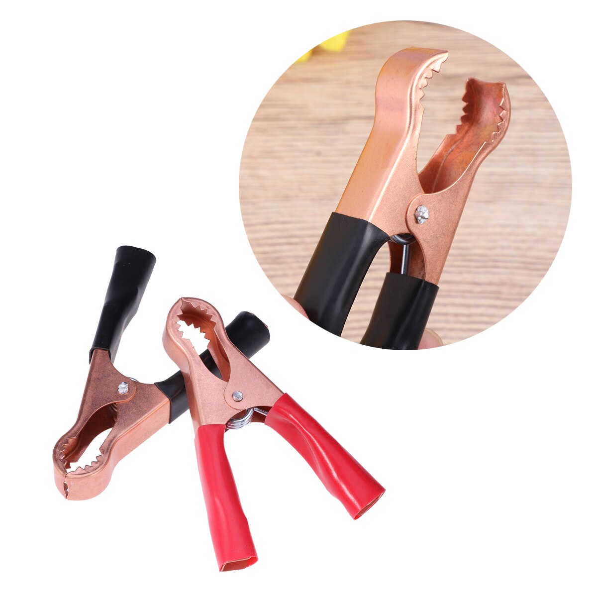 2PCS Connected Battery Clip Toothed Battery Clip Charger Clip Accessories