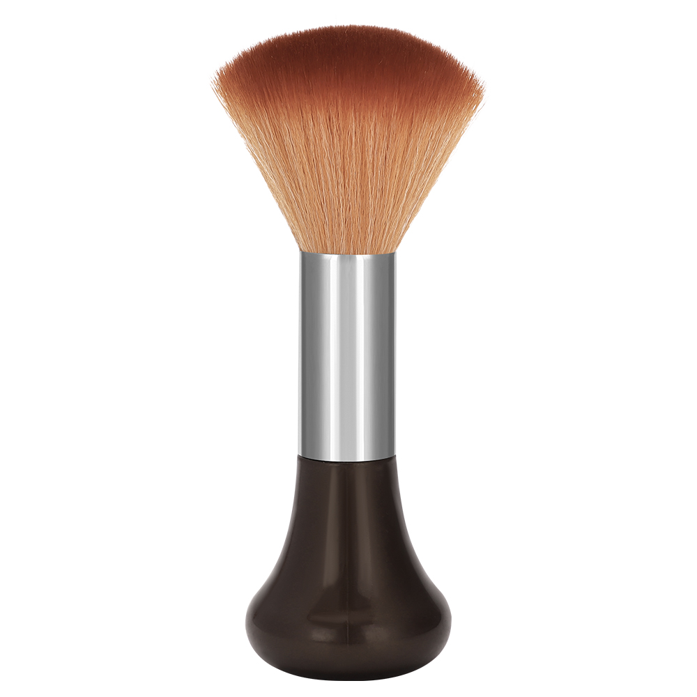 Cepillo suave de peluquería, herramienta de corte de pelo de limpieza especial para salón, cepillo de pelo para el hogar, cepillo de maquillaje para el pelo, cepillo plumero para el cuello: Negro