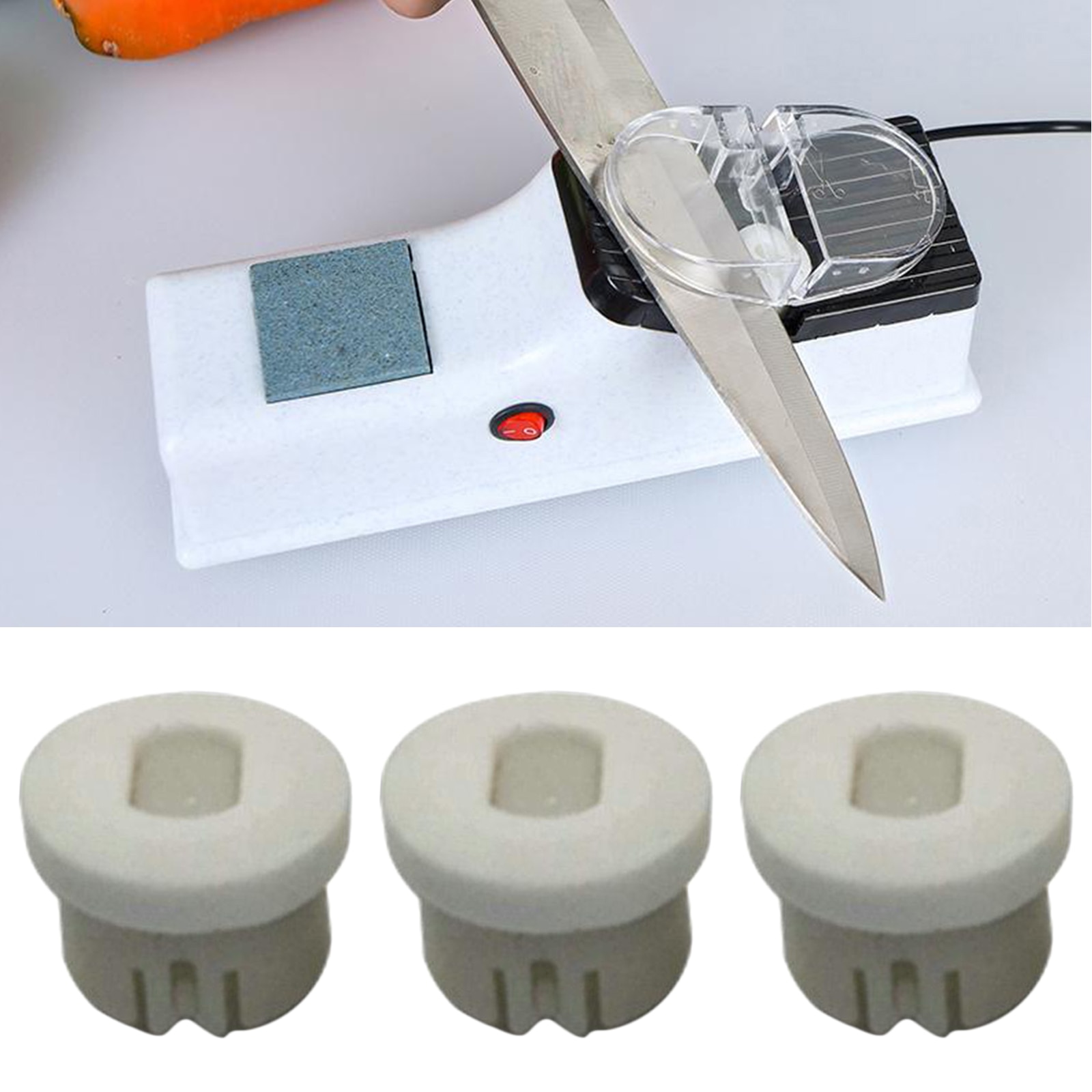Set  of 3 slipstenar, elektriskt knivslipverktyg för slipning av sax kökskniv slipning slipning av hemhandverktyg
