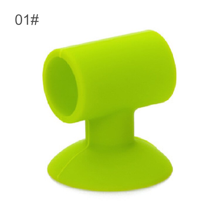 De silicona de cerradura de puerta almohadilla protectora puerta HandleSuction tipo de taza de la puerta del Gabinete de HandleSilicone Anti-colisión de la puerta almohadilla protectora: Verde