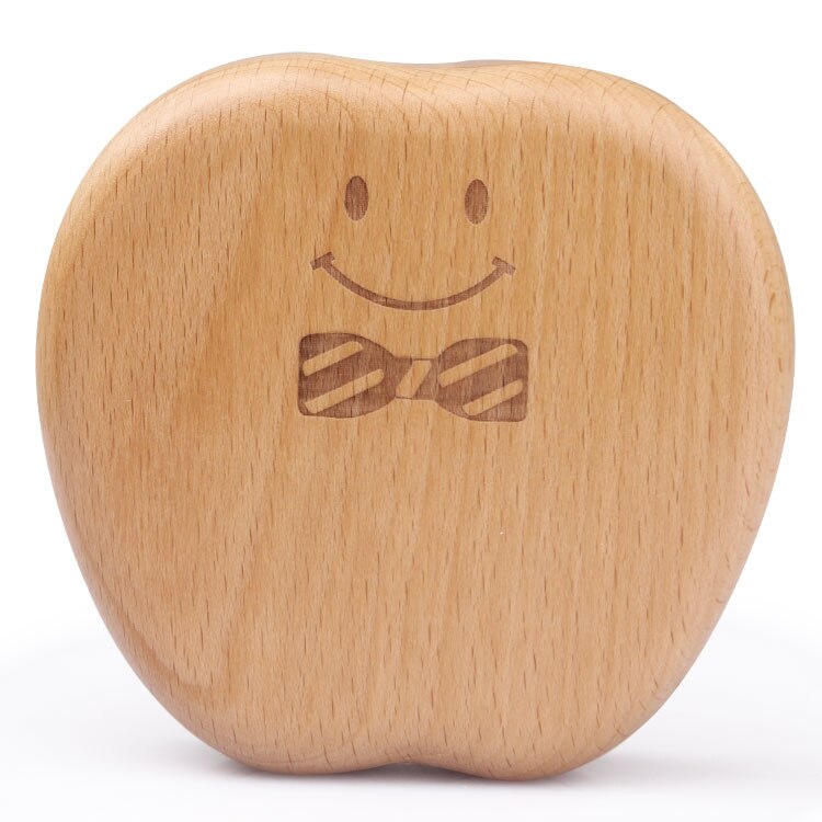 Baby wood teeth box save teeth organizer baby milk teeth children teeth collect tooth fairy Wooden girl boy tooth box 3-6years: A