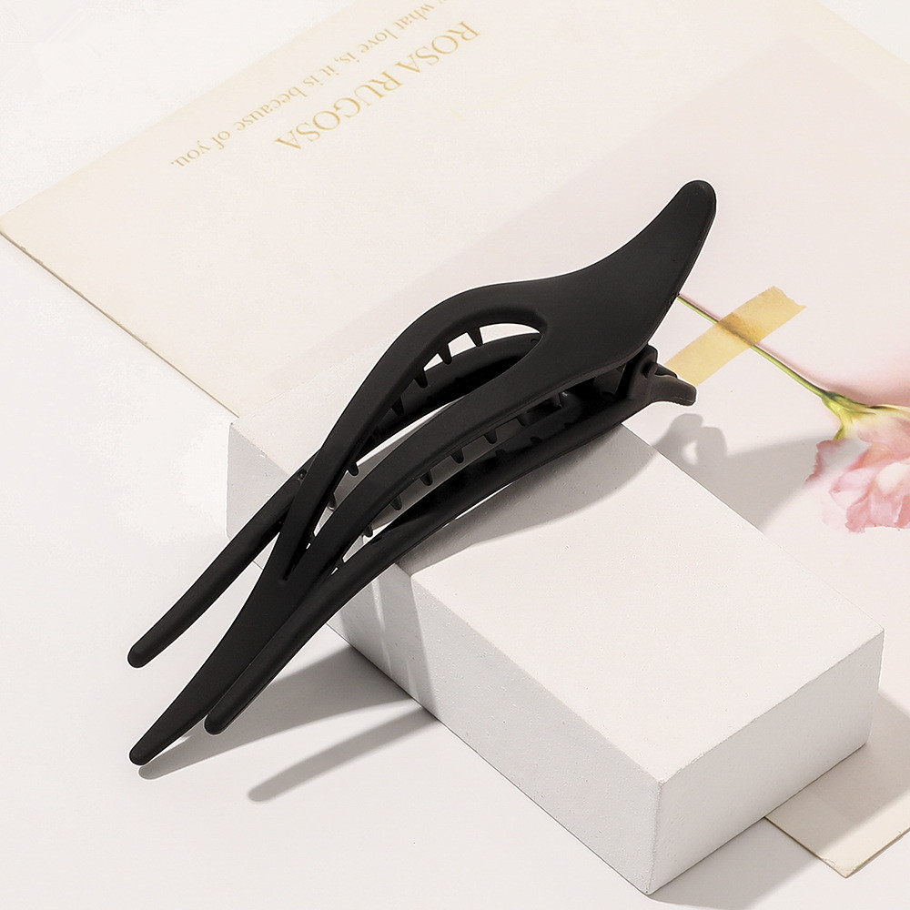 Grande Pince à Cheveux Givrée - Barrette Crabe Carrée, Style Coréen, Pour Mariage Ou Quotidien