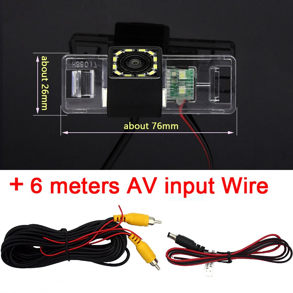 170° AHD 1080P Special Vehicle Rear View Reverse Camera for Nissan Note Tone E11 Geely Vision X6 Emgrand X7 LIFAN X50 X60 Car: 12led Rear Camera