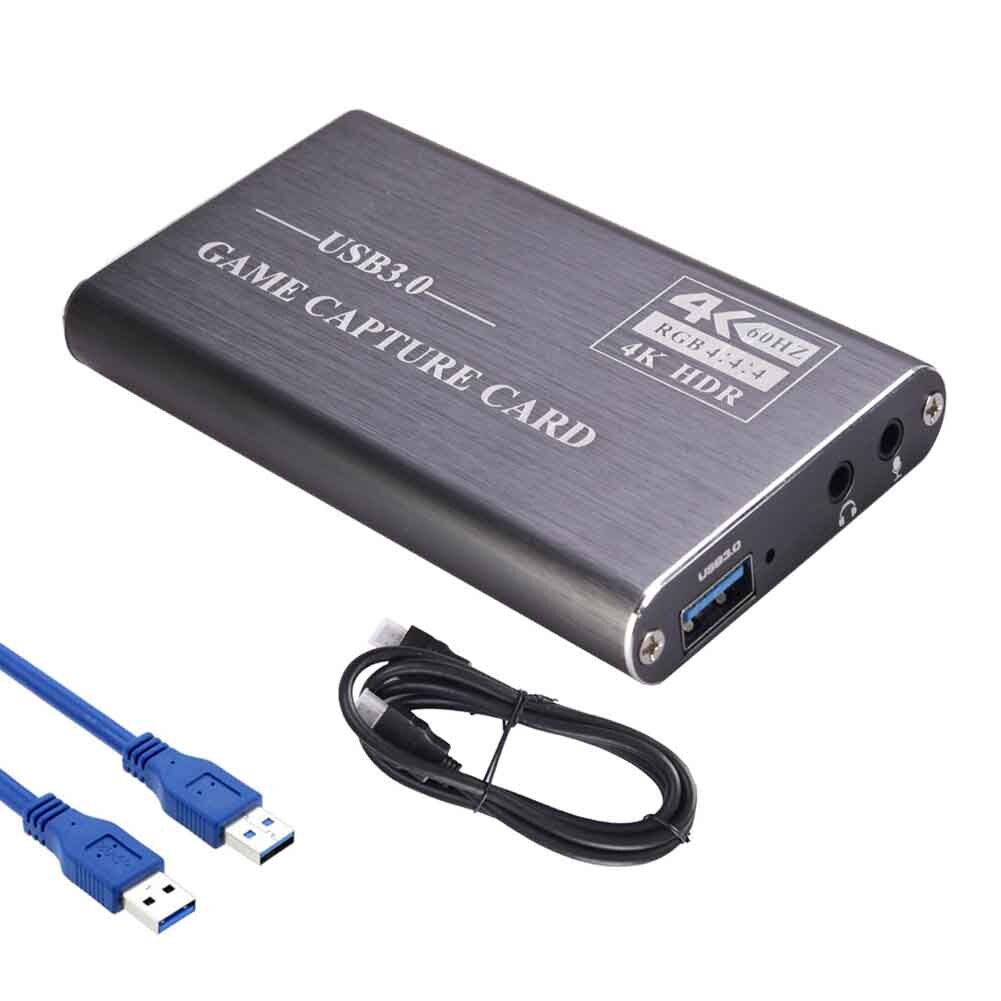 4K Hdmi Game Video Capture Card USB3.0 1080P Grabber Dongle Hdmi Capture Card Voor Obs Vastleggen Game Game capture Card Live: Grey