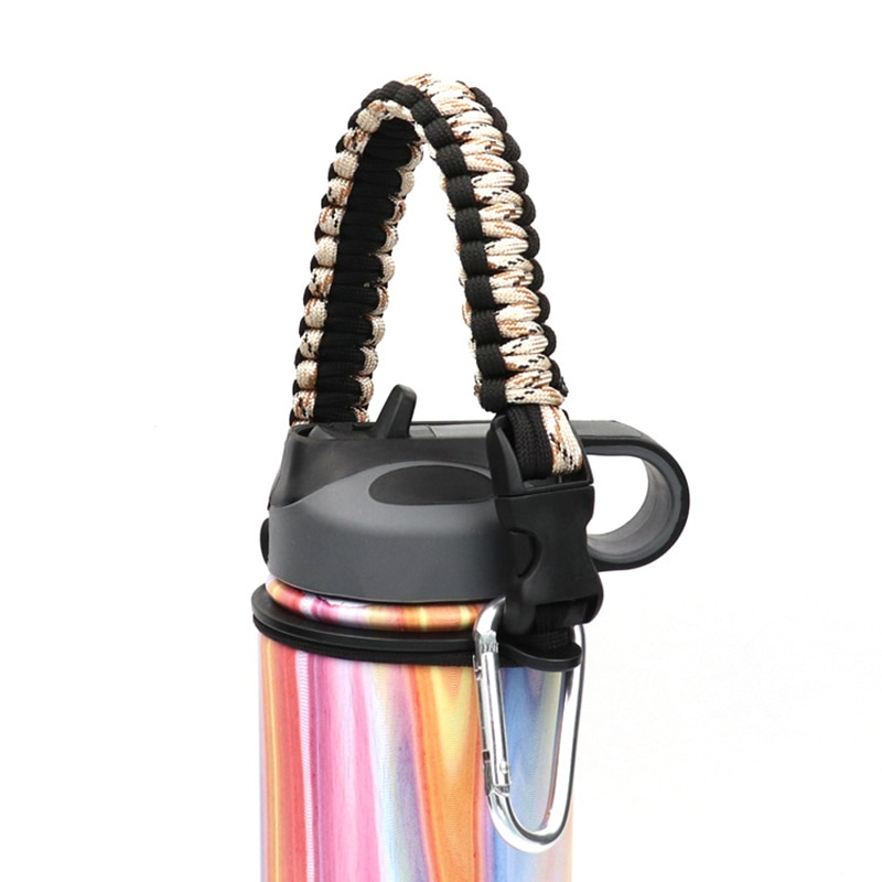 Correas de seguridad para botellas de termo, 1 x paracord, boca ancha: 2