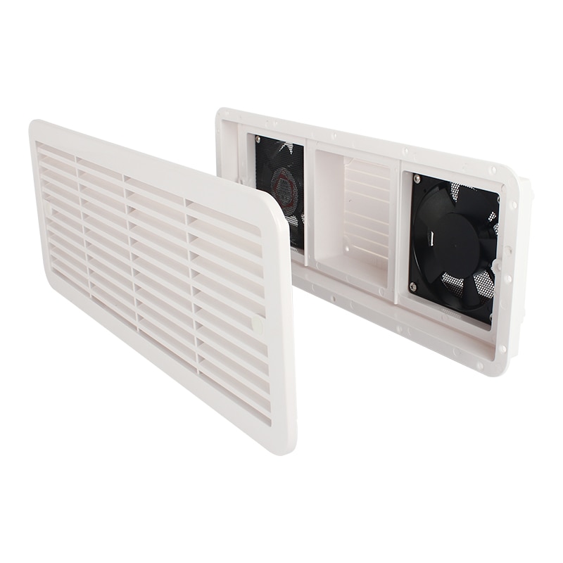Tovejsstrøm luft ind og ud ventilator rv side luft ventilation trailer campingvogn ventilator blæser lav støj og stærk vind blæser blæser 12v 220v